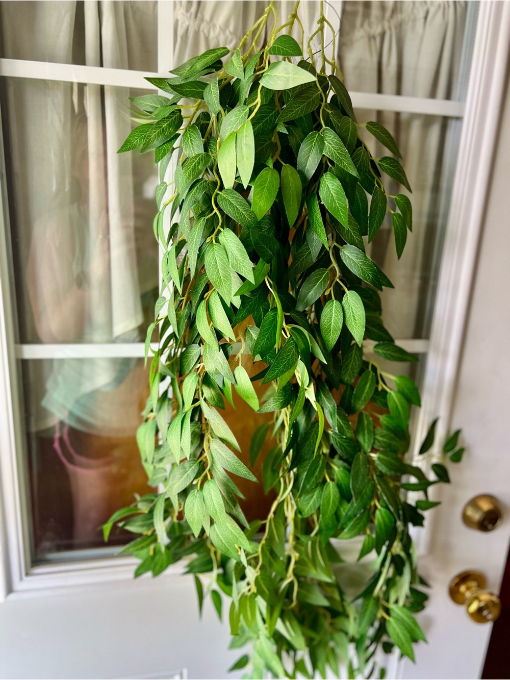 Artificial Hanging Greenery Garland - Lifelike Green Leaves